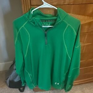 Under Armour Vibrant Green Quarter-Zip Pullover
